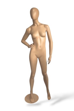 MANIQUIE DE MUJER- MANO EN CINTURA / BASE DE METAL
